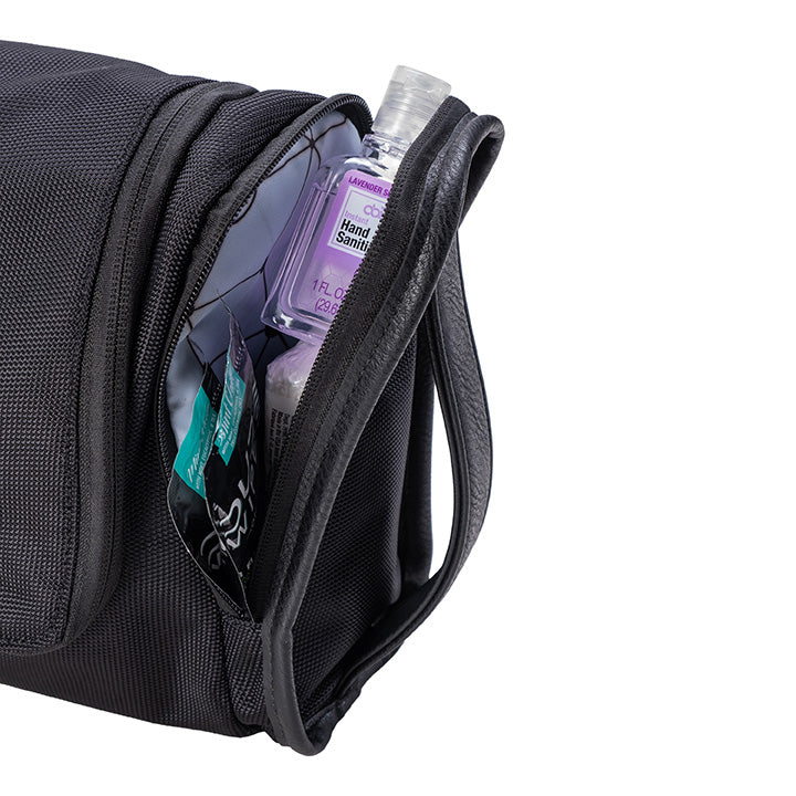 Black bag with a compartment